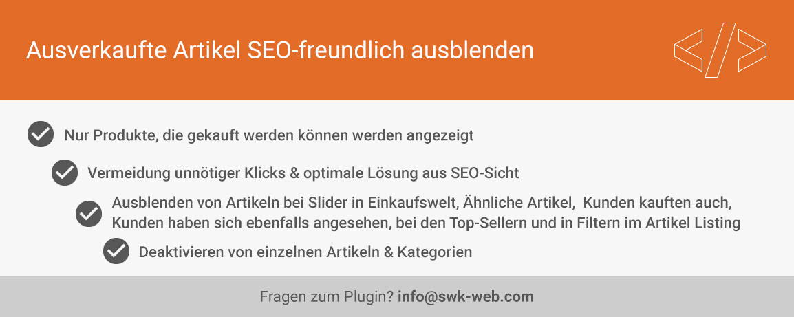 Ausverkaufte Artikel SEO-freundlich ausblenden