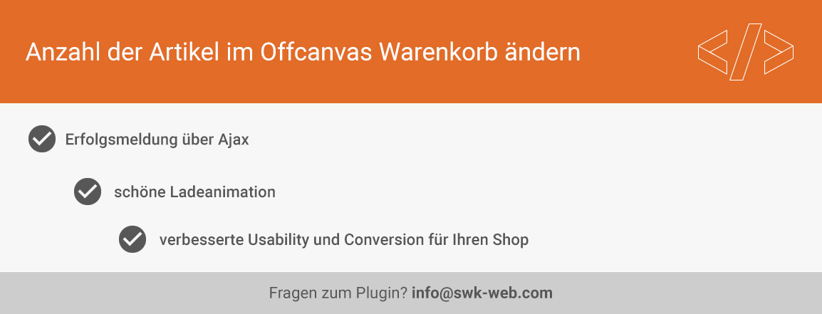 Warenkorb Anzahl Header
